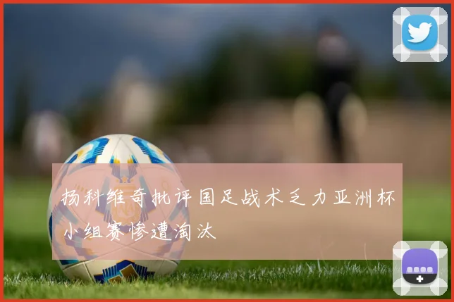 扬科维奇批评国足战术乏力亚洲杯小组赛惨遭淘汰