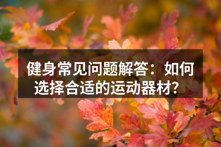 多种运动器材,满足不同健身需求